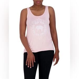 Gaiam NWT Workout Yoga Tank Top Harmony Tank Elephant Peach Skin.